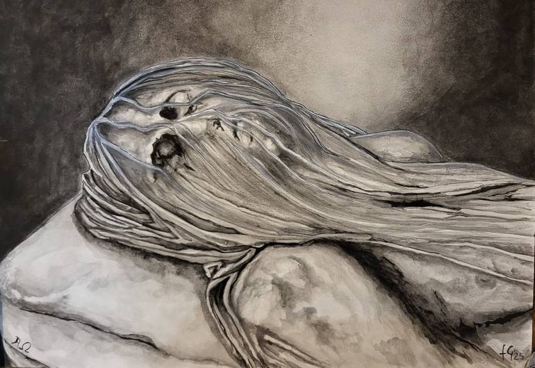 Original Black & White Religion Paintings by Fabio Giuliano