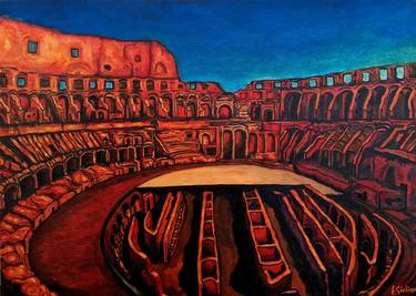 Print of Expressionism Architecture Paintings by Fabio Giuliano