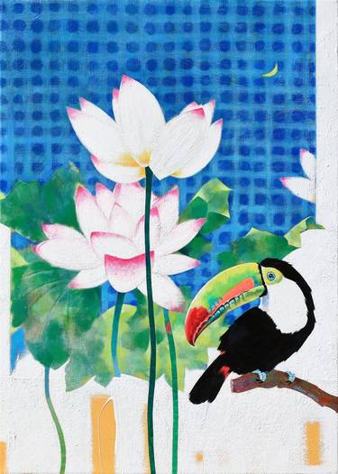 Original Fine Art Floral Paintings by Rahee Kang