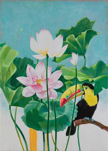 Original Fine Art Floral Paintings by Rahee Kang