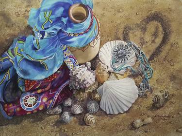 Print of Fine Art Beach Paintings by Natalia Kudryavtseva