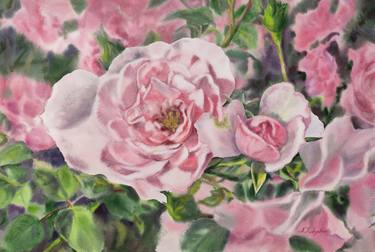 Print of Fine Art Floral Paintings by Natalia Kudryavtseva