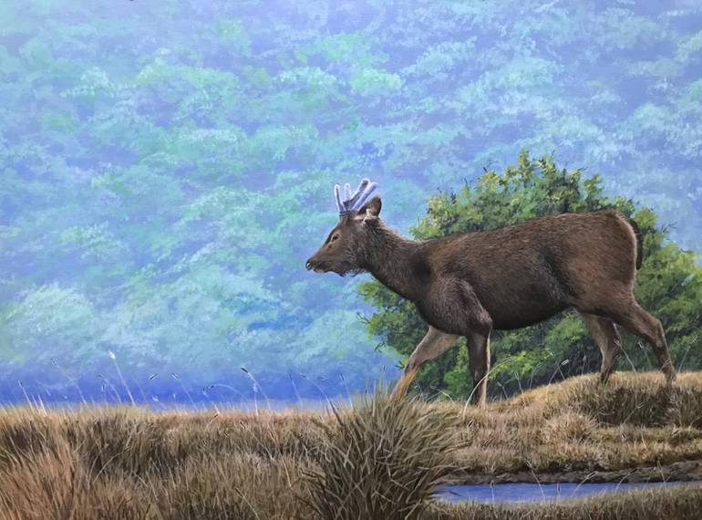 Blending In Painting by Nuwan Darshana Saatchi Art