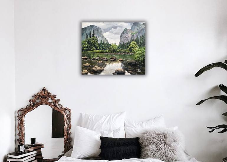 Original Conceptual Landscape Painting by Nuwan Darshana