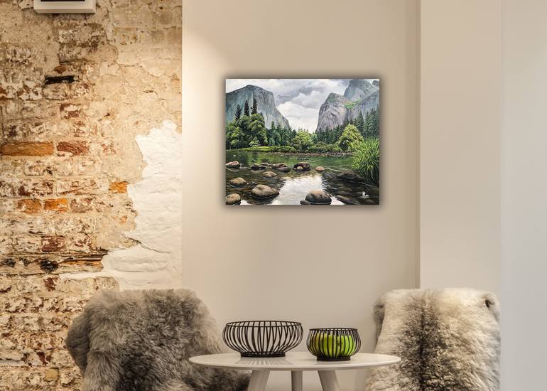 Original Conceptual Landscape Painting by Nuwan Darshana