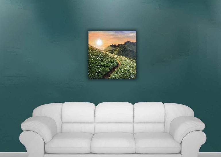 Original Conceptual Landscape Painting by Nuwan Darshana