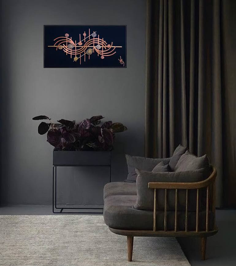 Original Abstract Outer Space Sculpture by Petrosyans Art Gallery