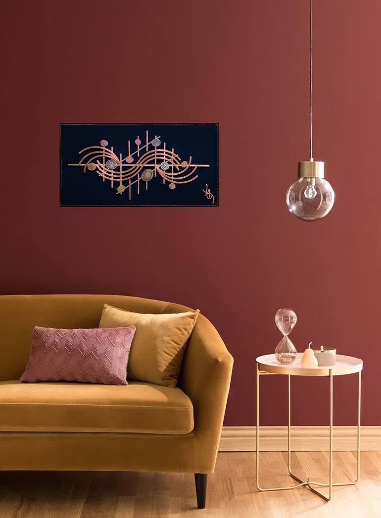 Original Abstract Outer Space Sculpture by Petrosyans Art Gallery