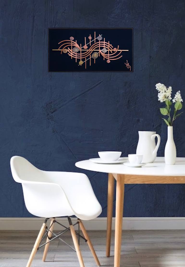 Original Abstract Outer Space Sculpture by Petrosyans Art Gallery