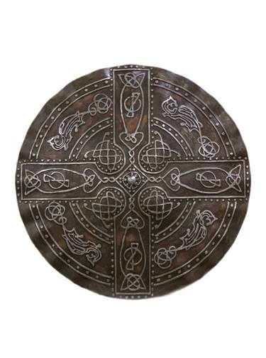 Metal Shield With Irish Symbols thumb