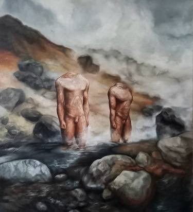 Original Figurative Classical mythology Paintings by Olivia McEwan