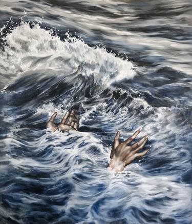 Original Photorealism Seascape Painting by Olivia Mcewan