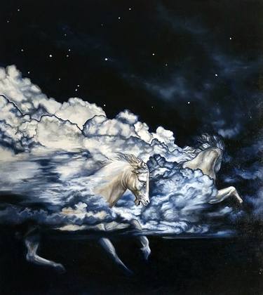 Original Abstract Animal Painting by Olivia Mcewan