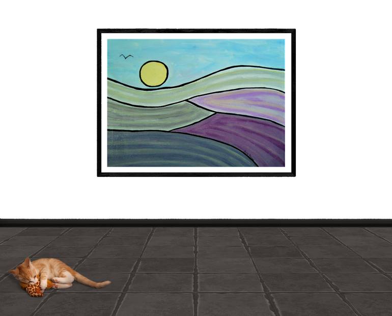 Original Abstract Expressionism Landscape Painting by Carla Dancey