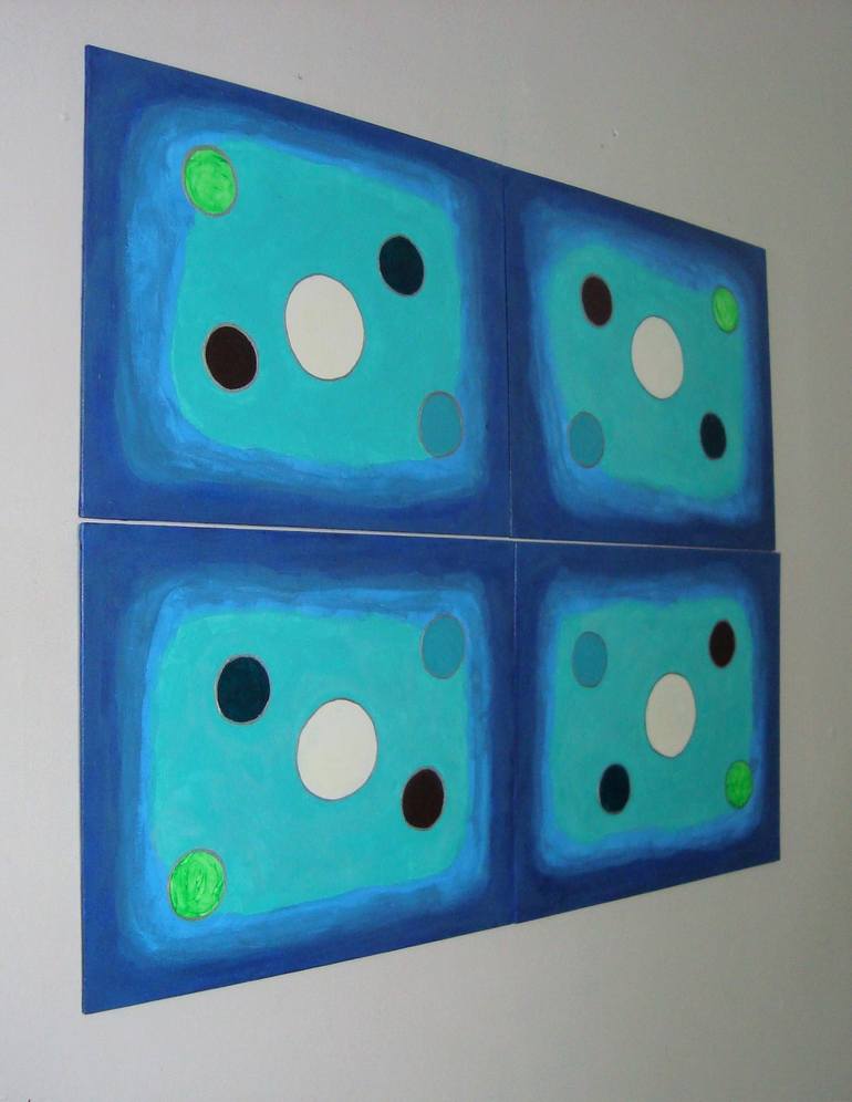 Original Abstract Expressionism Geometric Paintings by Carla Dancey