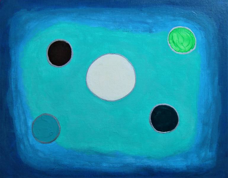Original Abstract Expressionism Geometric Painting by Carla Dancey