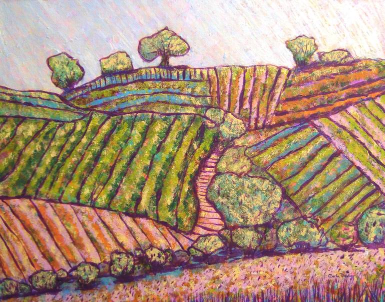 Original Abstract Expressionism Landscape Paintings by Carla Dancey