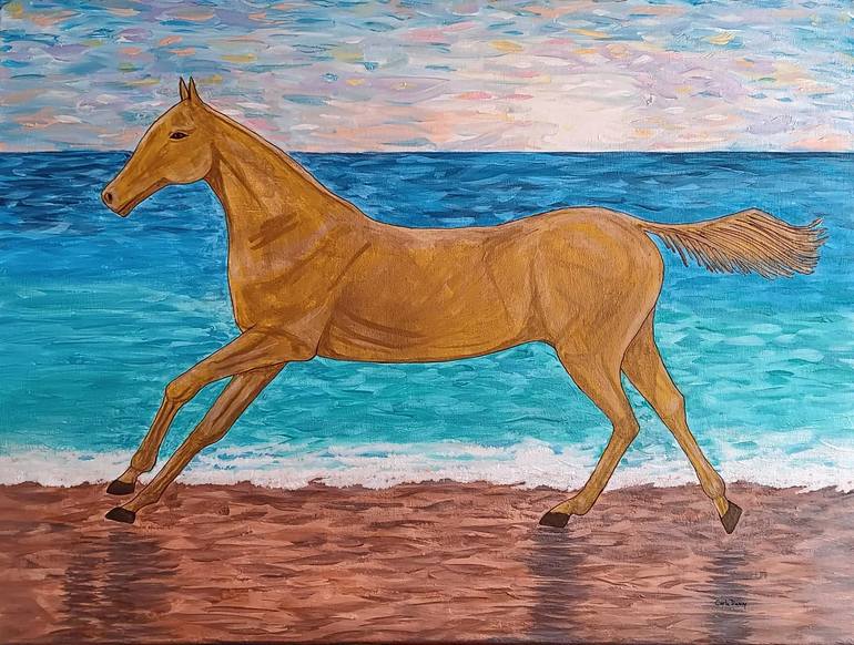 Original Impressionism Horse Paintings by Carla Dancey