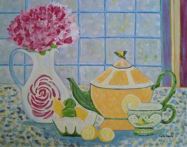 Original Fine Art Still Life Paintings by Carla Dancey