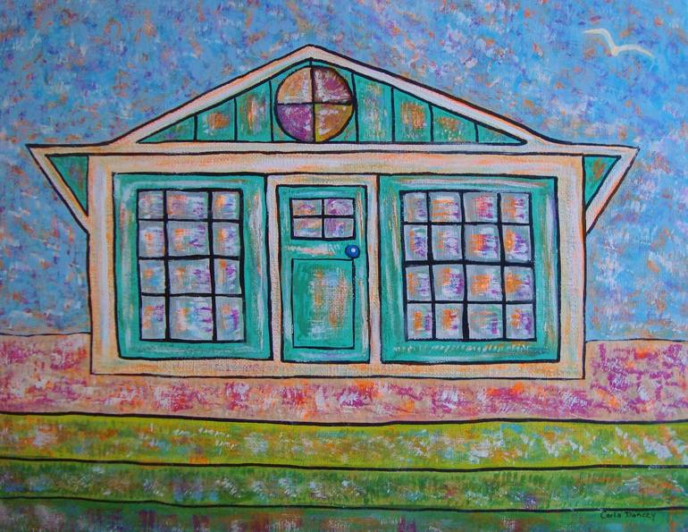 Original Modern Architecture Painting by Carla Dancey