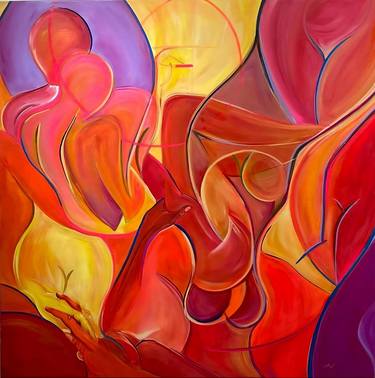 Original Conceptual Abstract Painting by Michela Vicentini