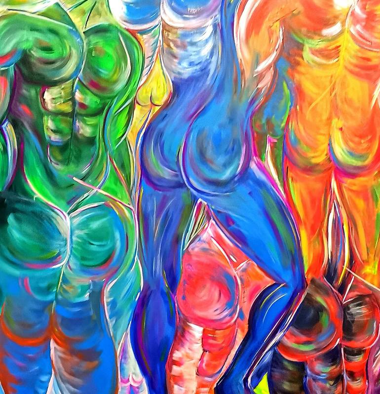 Muscle and Butt Painting by Michela Vicentini Saatchi Art