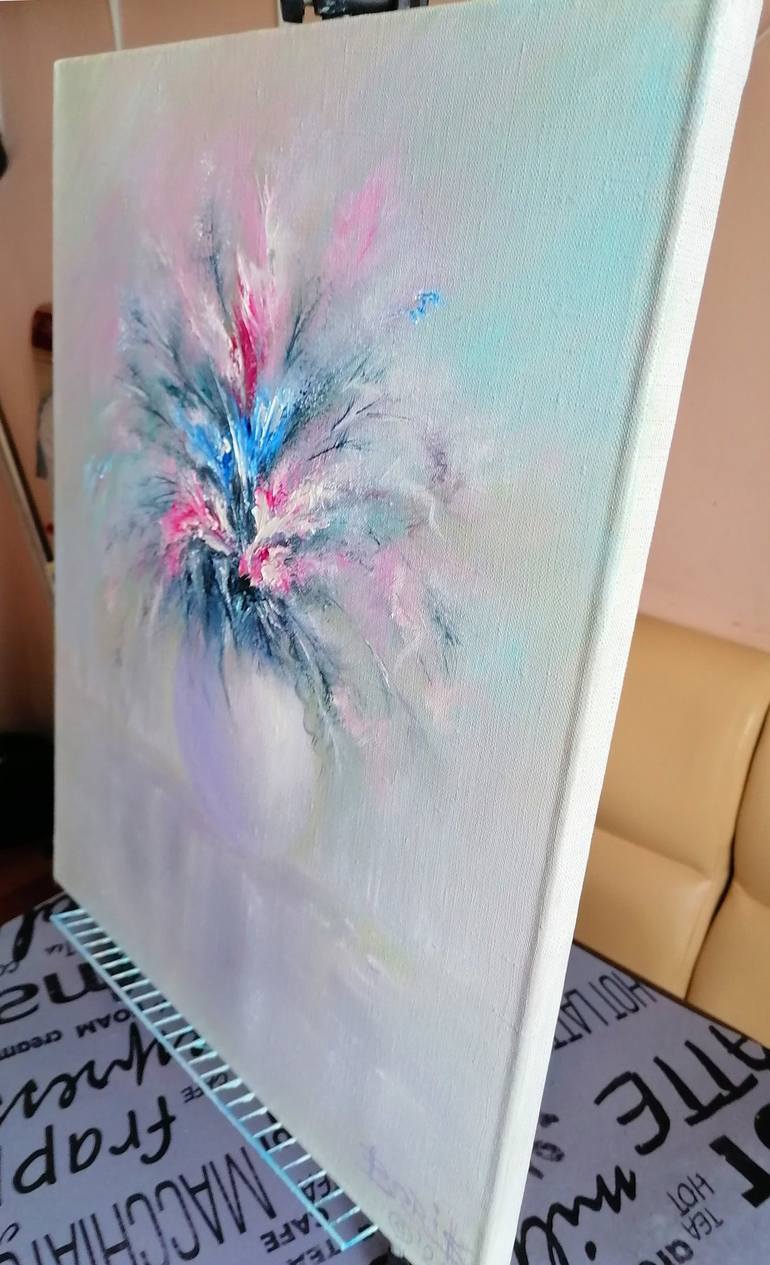 Original Abstract Floral Painting by Boris Sizov