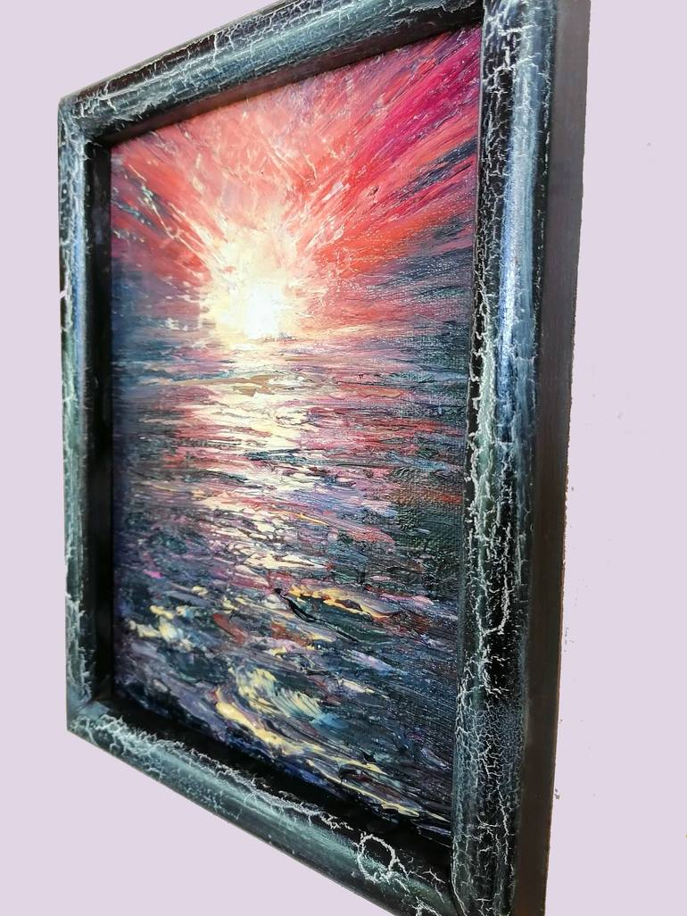 Original Abstract Seascape Painting by Boris Sizov