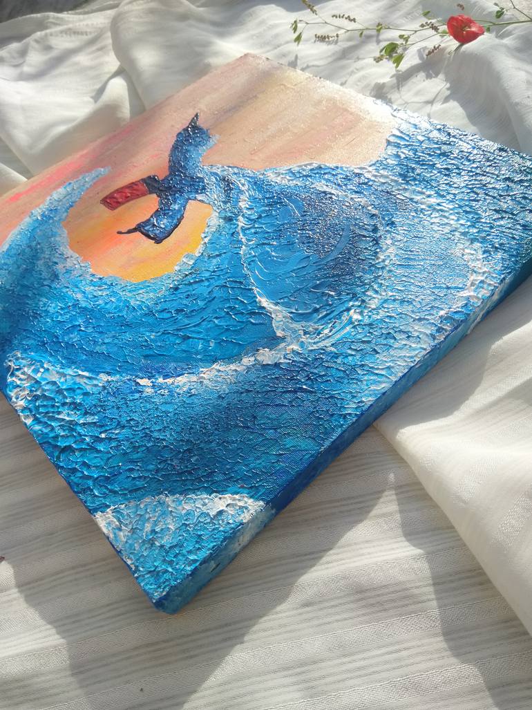 Original Abstract Expressionism Love Painting by Nimra Noor