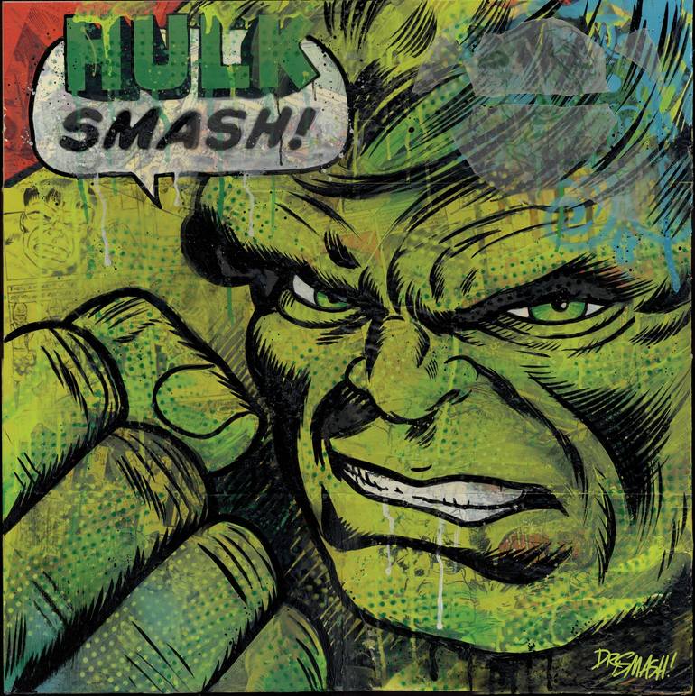 incredible hulk smash drawing