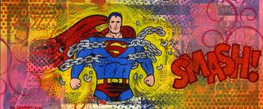 Superman in Chains on $100 Dollar Bill thumb