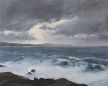 Print of Seascape Paintings by Donnchadh McGinley