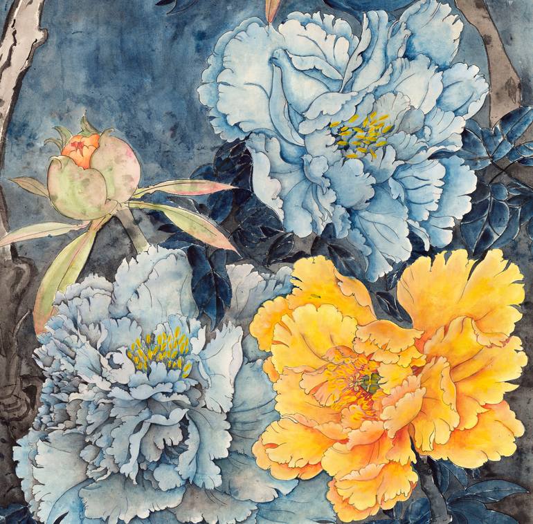 Original Illustration Floral Painting by Siyuan Ren