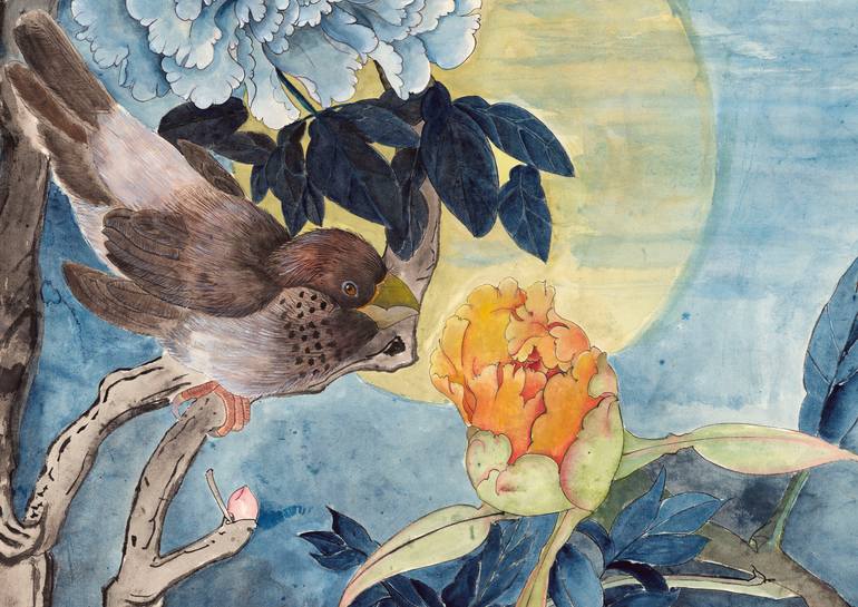 Original Illustration Floral Painting by Siyuan Ren