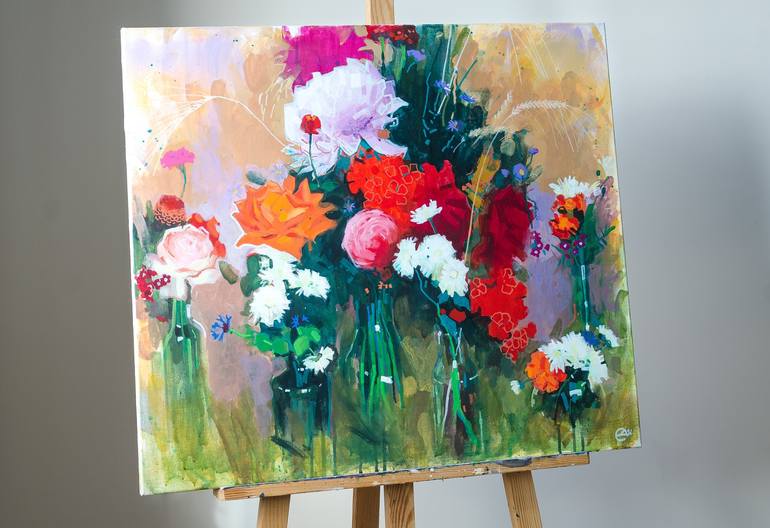 Original Impressionism Still Life Painting by Daria Salakhova