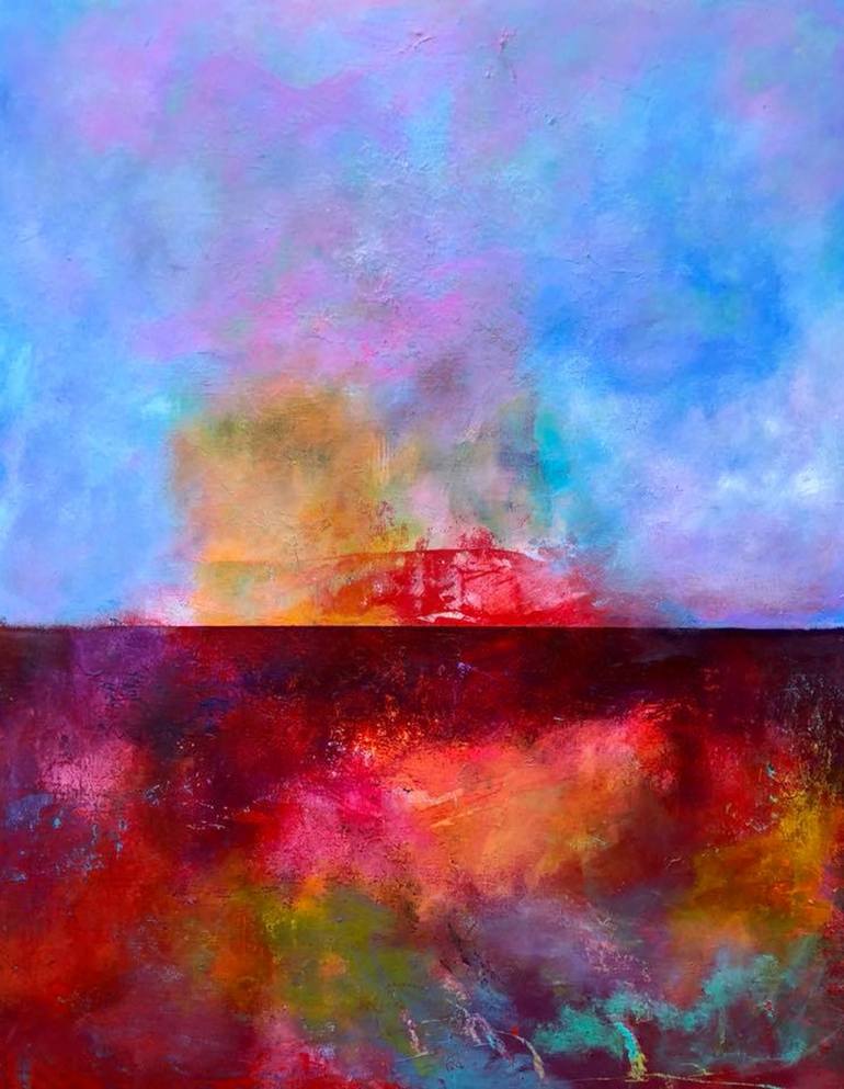 Passionate Horizon Painting by Mike Salcido | Saatchi Art