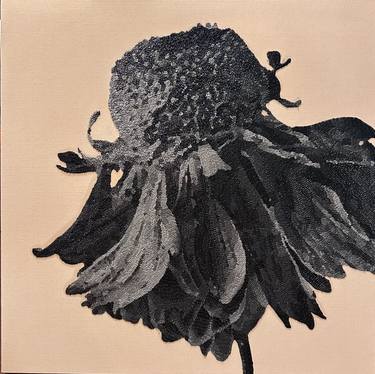 Original Black & White Botanic Painting by Rachel Daly