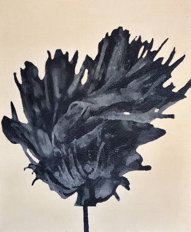 Original Black & White Botanic Painting by Rachel Daly