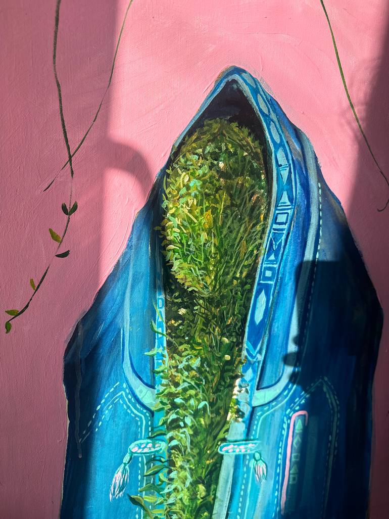 Original Surrealism Women Painting by Mokhinur Fakhri