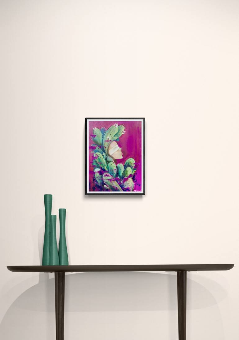 Original Surrealism Botanic Painting by Mokhinur Fakhri