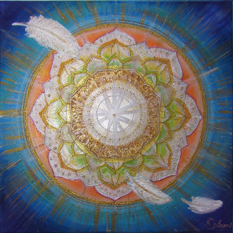 Original mandala Abstract Painting by Veronika Suvorova