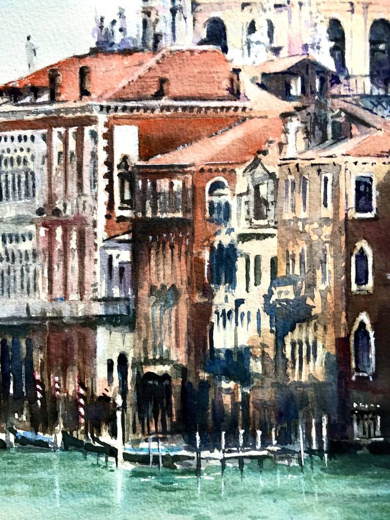 Original Impressionism Architecture Painting by Monika Jones