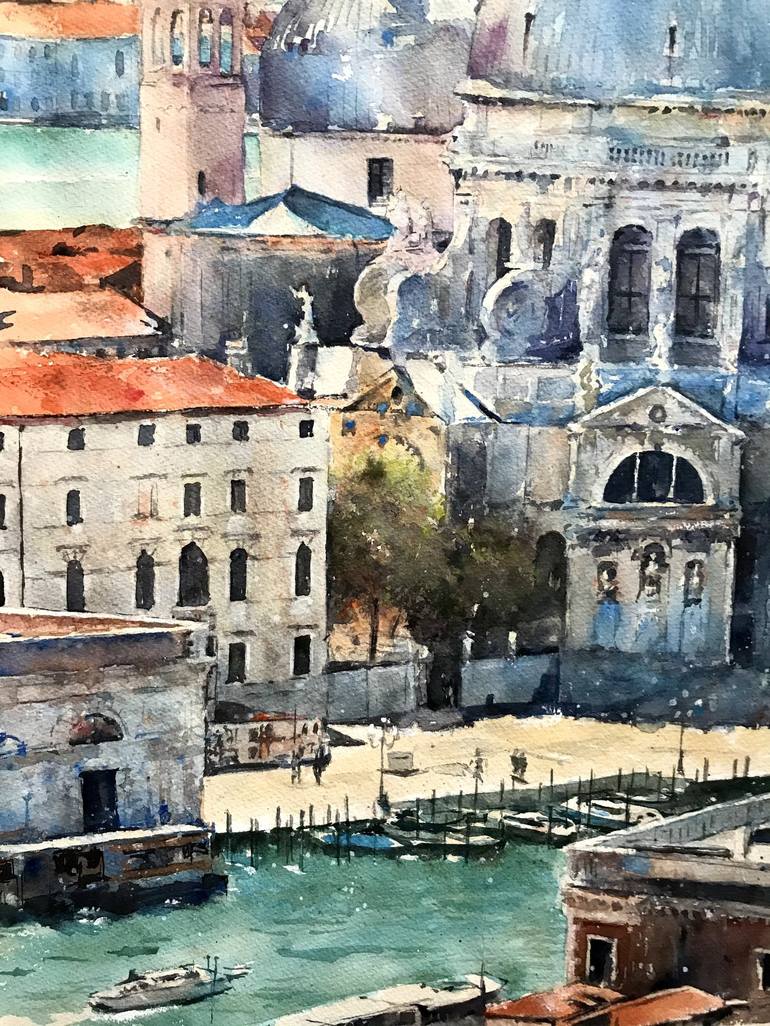 Original Impressionism Architecture Painting by Monika Jones