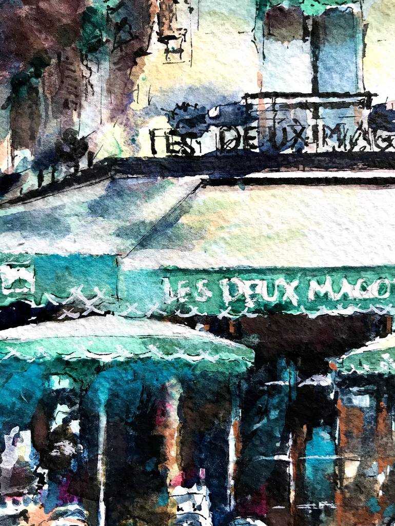 Original Impressionism Architecture Painting by Monika Jones