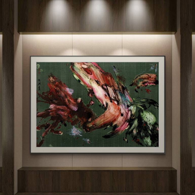Original Abstract Expressionism Politics Mixed Media by Friedrich Zettl