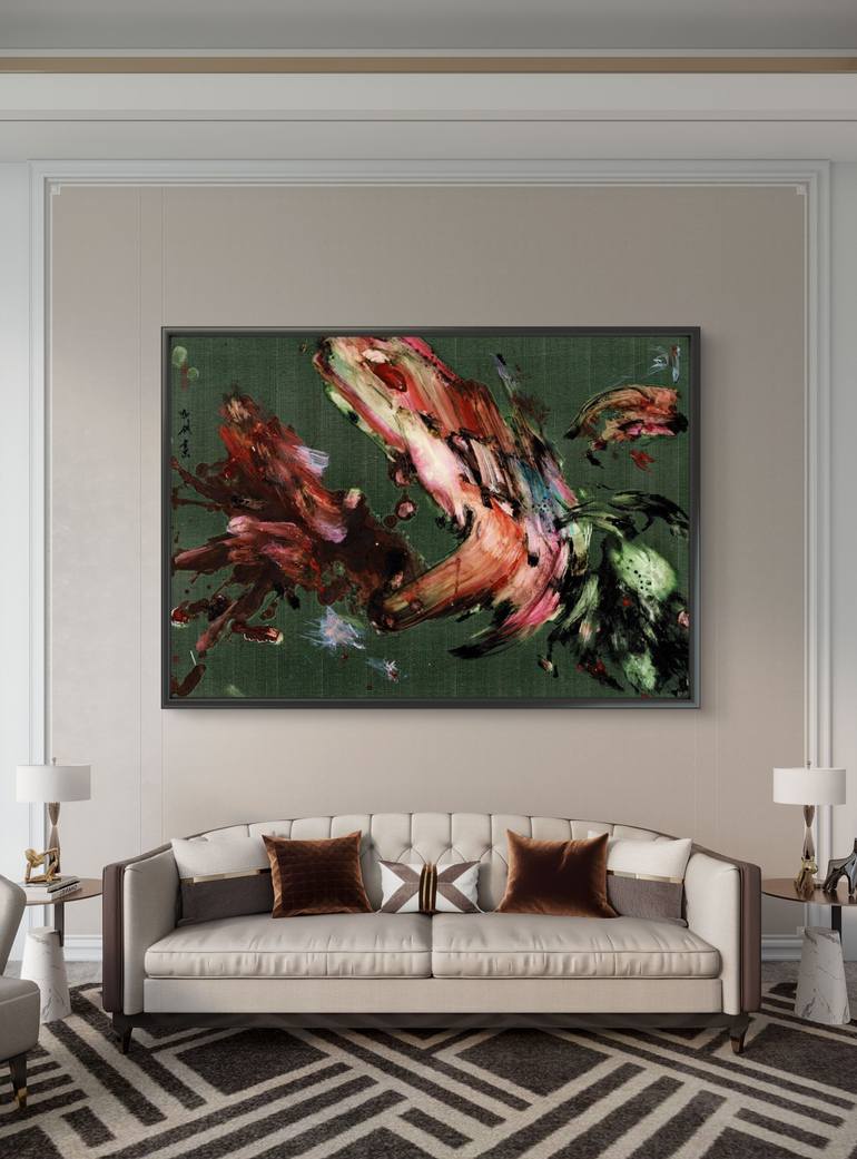 Original Abstract Expressionism Politics Mixed Media by Friedrich Zettl