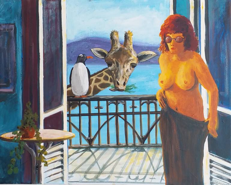 Original Figurative Fantasy Painting by Hakan Kamasik