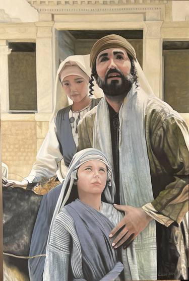 Original Realism Religion Paintings by Oscar Isaza