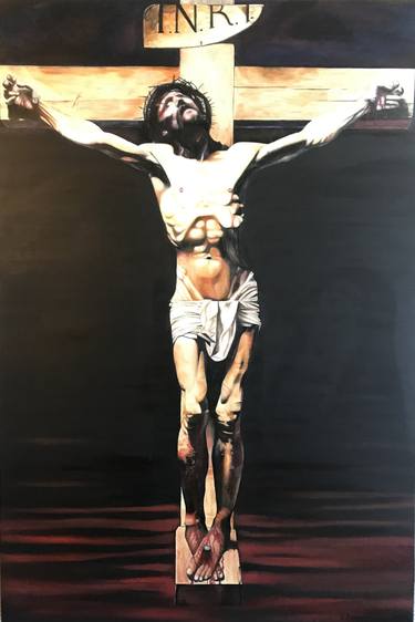 Print of Realism Religious Paintings by Oscar Isaza