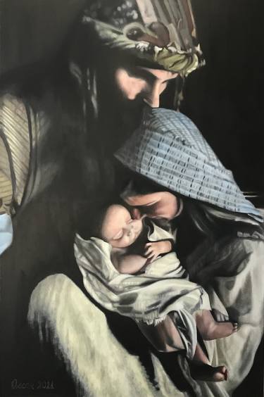 Original Realism Religious Paintings by Oscar Isaza